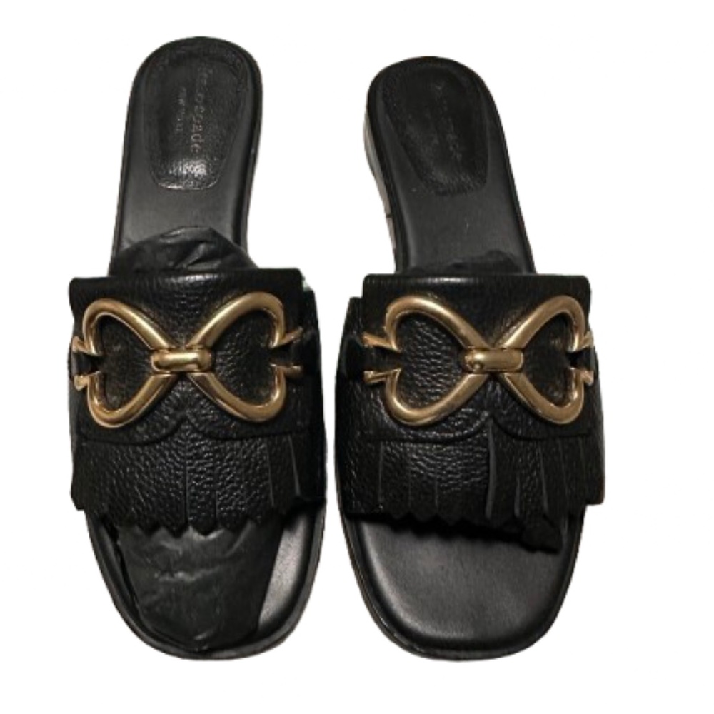 Kate Spade Leather Slides Size 8